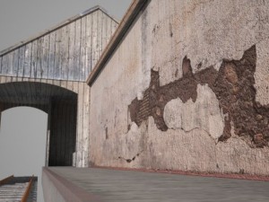 freight train station 3D Model