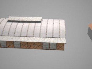 industrial railway buildings 3D Model