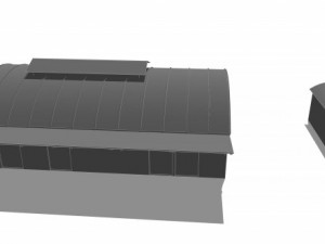 industrial railway buildings 3D Model