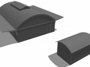 industrial railway buildings 3D Model