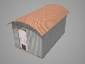 industrial railway buildings 3D Model