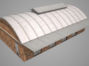 industrial railway buildings 3D Model