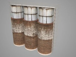 industrial water towers 3D Model