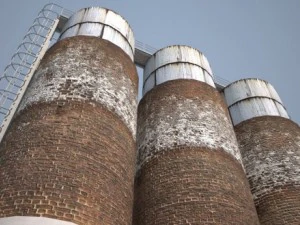 industrial water towers 3D Model