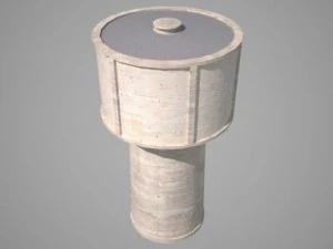 su kulesi 3D Model