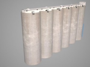 grain silos  01 Model 3D