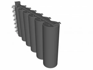 grain silos  01 3D Model