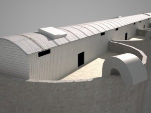 grain silos  01 Model 3D