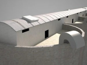 grain silos  01 3D Model