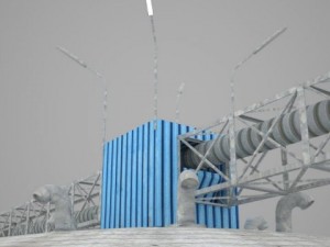 grain silos 3D मॉडल
