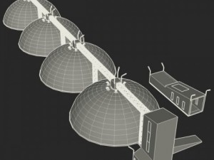 grain silos 3D मॉडल