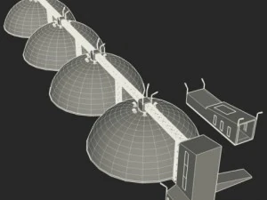 зернохранилища 3D Модель