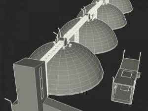 grain silos 3D मॉडल