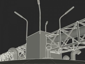 grain silos 3D मॉडल
