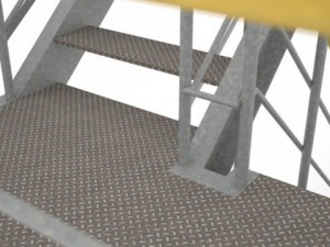 industrial stairs 01 3D Model