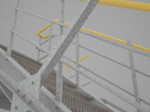 industrial stairs 01 3D Model