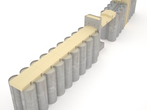 grain silos 03 3D Model