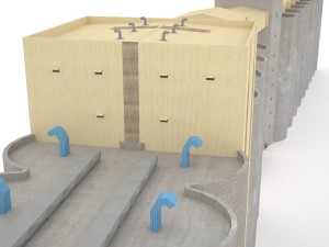 grain silos 03 3D Model