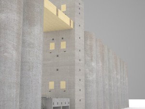 grain silos 03 3D Model