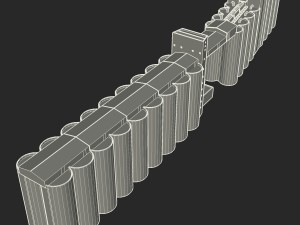grain silos 03 3D Model
