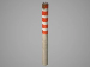 industrial chimney  01 3D Model
