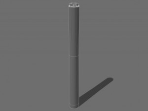 industrial chimney  01 3D Model