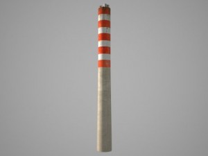 industrial chimney  01 3D Model