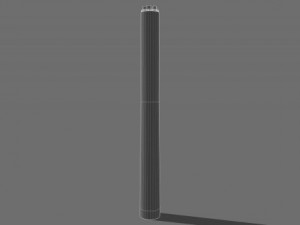 industrial chimney  01 3D Model
