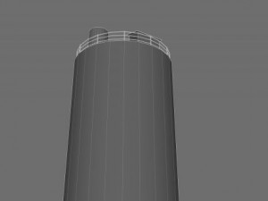 industrial chimney  01 3D Model