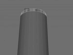 industrial chimney  01 3D Model