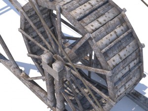 old wooden crane Modelo 3D