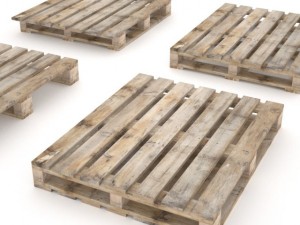 european wood pallet  01 Modelo 3D