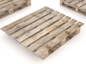 european wood pallet  01 3D Model
