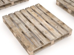 european wood pallet  01 3D Model