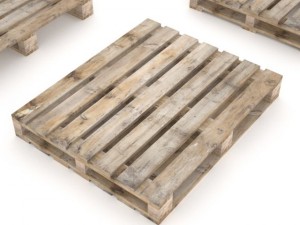 european wood pallet  01 3D Model
