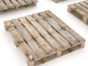 european wood pallet  01 3D Model