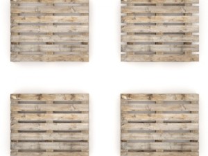 european wood pallet  01 3D Model