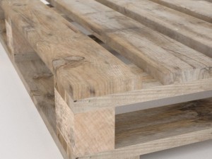 european wood pallet  01 3D Model