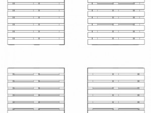 european wood pallet  01 3D Model