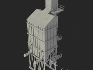 old coal wooden tipple Modelo 3D