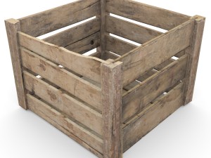wooden crate 3D 모델