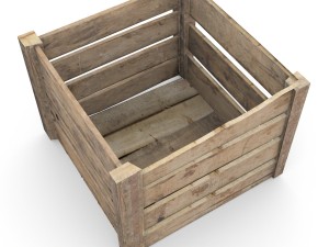 wooden crate 3D 모델