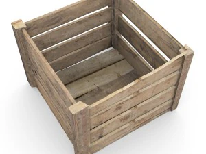wooden crate 3D Model