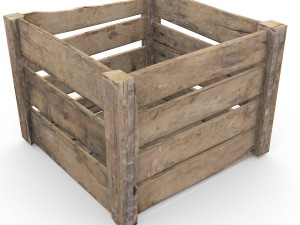 wooden crate 3D 모델