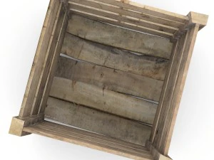 wooden crate 3D Model