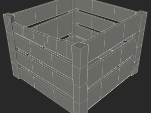 wooden crate 3D Model