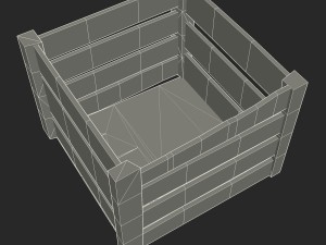 wooden crate 3D 모델