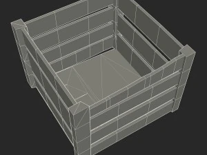 wooden crate 3D Model