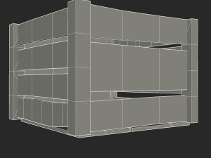 wooden crate 3D 모델