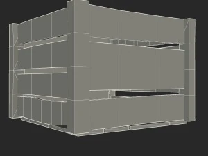 wooden crate 3D Model